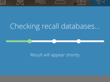 The App could hecks for recalls every evening automatically and will alert you if we find one but you can also click button to do it if you want to see the pretty green line.  The NHTSA data base is horrible and we are getting better quantifiable data. 