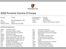 911 Build Sheet