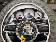Wheel installed and just prior to connecting/installing airbag module.