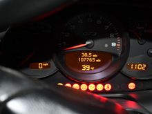Current mileage.  Ignition key on, engine not running.  There are no current warning lights. 