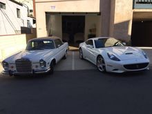 69 280 SE Cab-white/cognac-45,000 original miles, white/tan Ferrari California.🙃