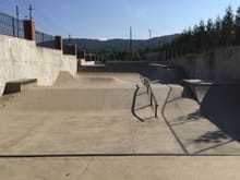 Asheville skate park. I worked up a sweat.