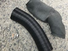 Old heater hose vs new