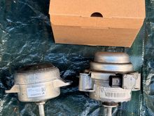 PADM mount on the right, Static mount on the left... Weight savings! I will open the active mount to see if there is anything weird with it. I have a feeling it is "tired" which is interesting, as I believe these do not have any rubber, just ferromagnetic fluid.