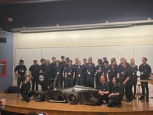 The WWU FSAE team members proudly showing off Viking 64 to the world!