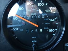 Hit 150,000 miles this weekend on a Sunday drive.  1988 911 built July 1987.  I've owned her sine Dec 2005 when I bought her with 67,000 miles.