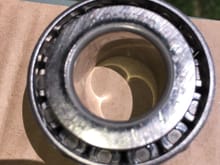 Open end of outer bearing.