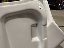 Paint cracking on underside of decklid