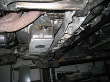 Typical cleanliness of the underside following engine work completed 