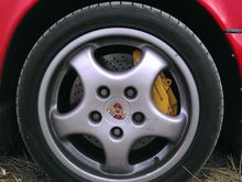 996 Cup calipers, same as turbo just yellow