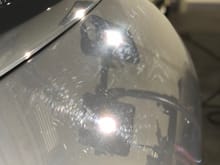 Prior to paint correction, straight from factory condition with no dealer detail. 