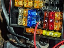 If you're referencing the diagram, I used row 5 (from the top down) slot # 51 is an unused fuse. The hardwire kit already has an inline fuse so we're good.