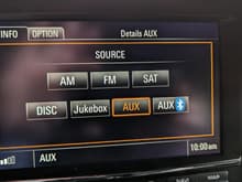 When all AUX sources are enabled, you should see this.