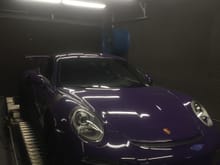 Dundon Race Headers 991 GT3RS at TTFS for tune development