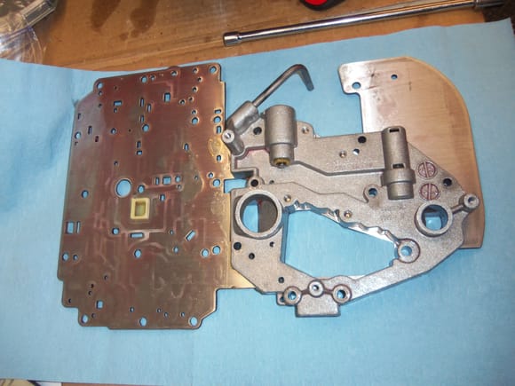 Lower cover and separator plate removed.