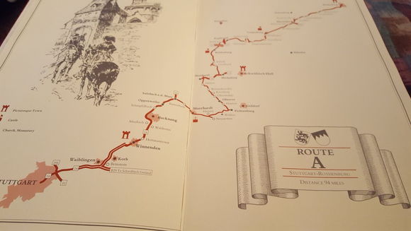 The route noted in the book