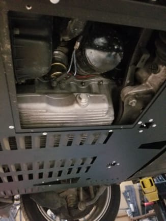 This is my S4 belly pan complete with access panel to do oil changes without dropping the entire belly pan.