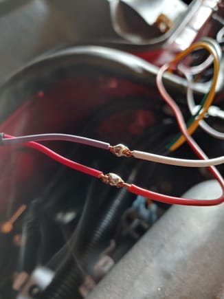 Fuel Pump and 12V Switched soldered (dude didn't want to get soldered for some reason)