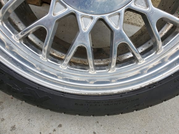 Rear wheel heavier rash spot