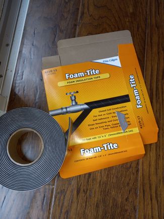 Foam tite.  Worked like a champ over the foil tape.
