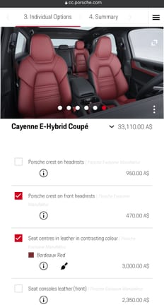 So the configurator just added these new options. 
