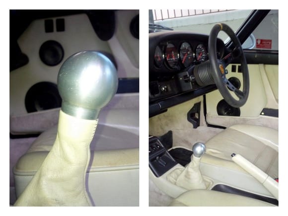 sparco sport shift knob ... had to do a tiny weld to make it 'sit'