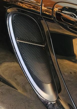 Porsche Cayman 981 Side Intake Grille Mesh www.radiatorgrillstore.com