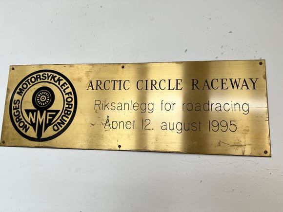 Founding of the Arctic Circle Raceway 1995. Renovated last years. 