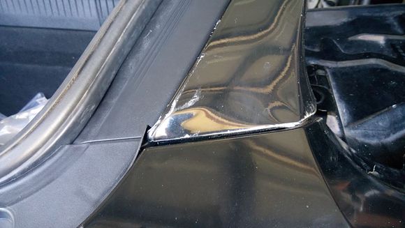 I bought this fender and it has a bend or two on it. I hope to get it sorted out when I paint the car.