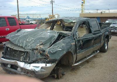 Ok, I know this isn’t a P but its the best I had.  This is my poor Ford after I did a triple rollover down a cliff in Wyoming.  Two life flights later to ever larger hospitals and today I’m walking around just a little worse for wear.  Both my young kids were in the back and walked away.  After the wreck we stayed at the bottom of the road for some time till someone noticed us.