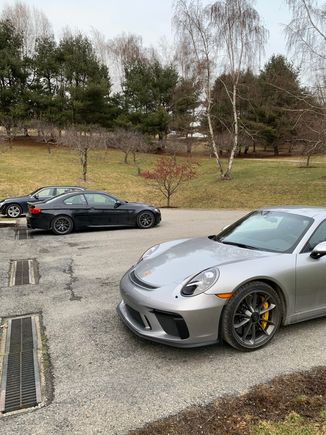 The Dynamic Duo.  E92 M3 Track Car and 991.2 Manual GT3