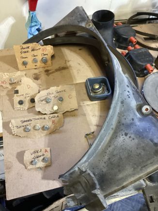 Created templates for each step, labeled to make install easier. Cleaned every screw in CRC rust remover(huge difference)