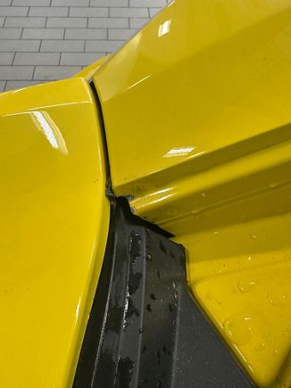 Paint chip on corner 1