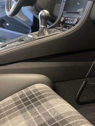 new seat insert fabric, fraser grey (P1 Designs)
