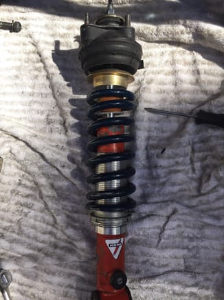 rebuilt shocks after one weekend with no compression and the funky purch