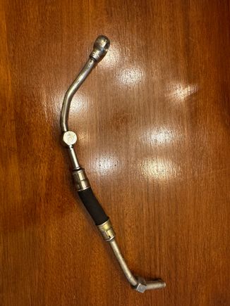 oil line to camshaft (out of car)