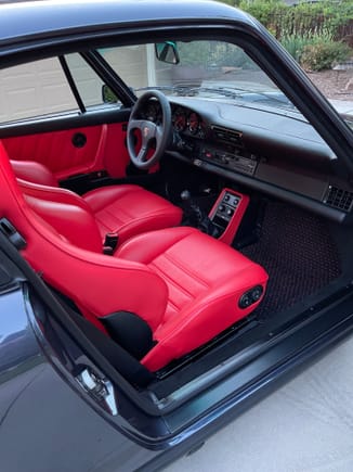 Full leather interior including the dash 