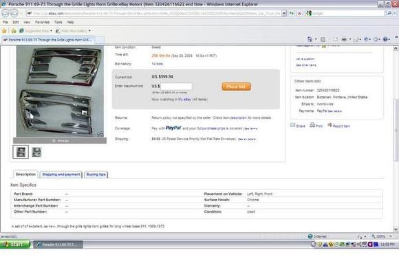 69 73 grill lights horn grills