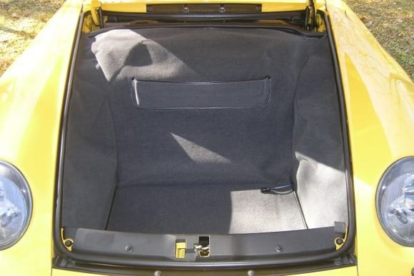 Front luggage compartment.