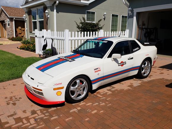 1986 944 turbo after 5 yr restoration. Tribute car to Martini racing.