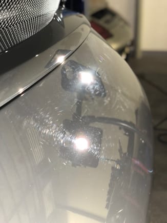 Prior to paint correction, straight from factory condition with no dealer detail. 
