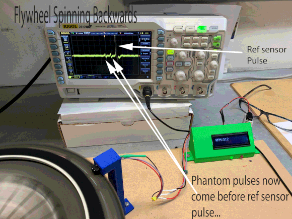 Also note that the ref signal still starts on the upslope, as the DME requires, even with the motor spinning backwards.  The only way for it to start on the downslope is to reverse the two sensor signals when installing the pins in the connectors.