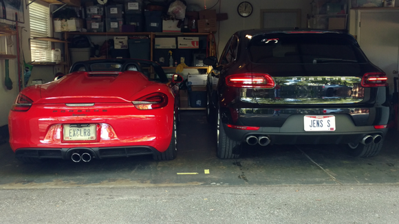 Wifes Macan and my Spyder

