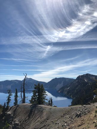 Crater Lake, OR
Prism ring around the sun and high winds aloft.