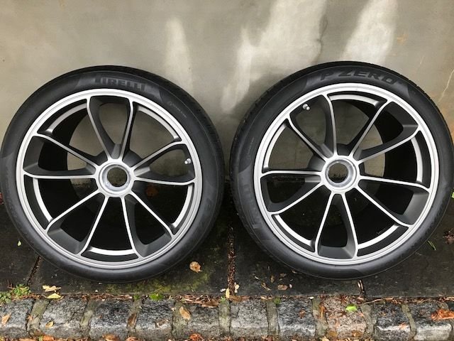 Wheels and Tires/Axles - 991 GT3 OEM wheels in Platinum Satin - Used - 2014 to 2019 Porsche GT3 - Summit, NJ 07901, United States