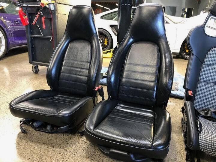 Interior/Upholstery - 1990 Porsche 964 Black Leather Seats - Used - 1989 to 1994 Porsche 911 - Huntington Beach, CA 92646, United States