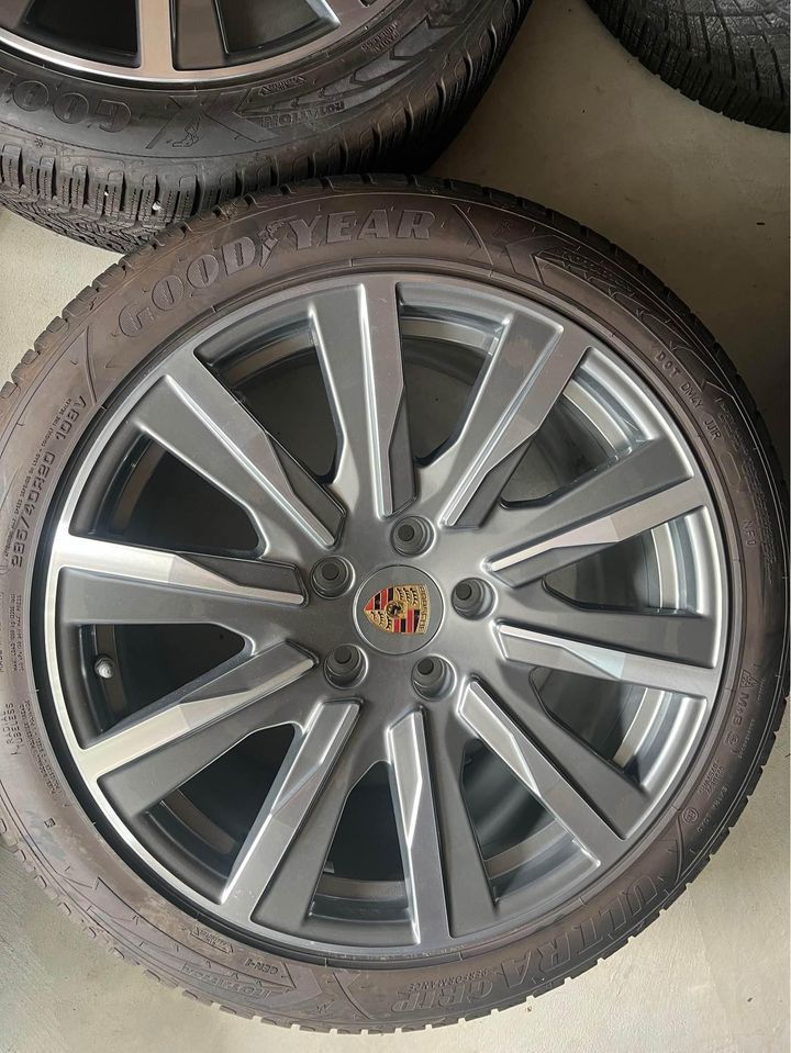 Wheels and Tires/Axles - 20” OEM Porsche Taycan Tequipment Wheels w/ Goodyear Ultragrip Wheels Tires TPMS Caps - Used - Summit, NJ 7902, United States