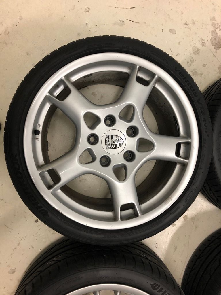 Wheels and Tires/Axles - 997 Carrera S 19” Wheels Lobster Fork OEM with Like New Tires - $1,600 - Used - 2005 to 2012 Porsche Carrera - Astoria, NY 11102, United States