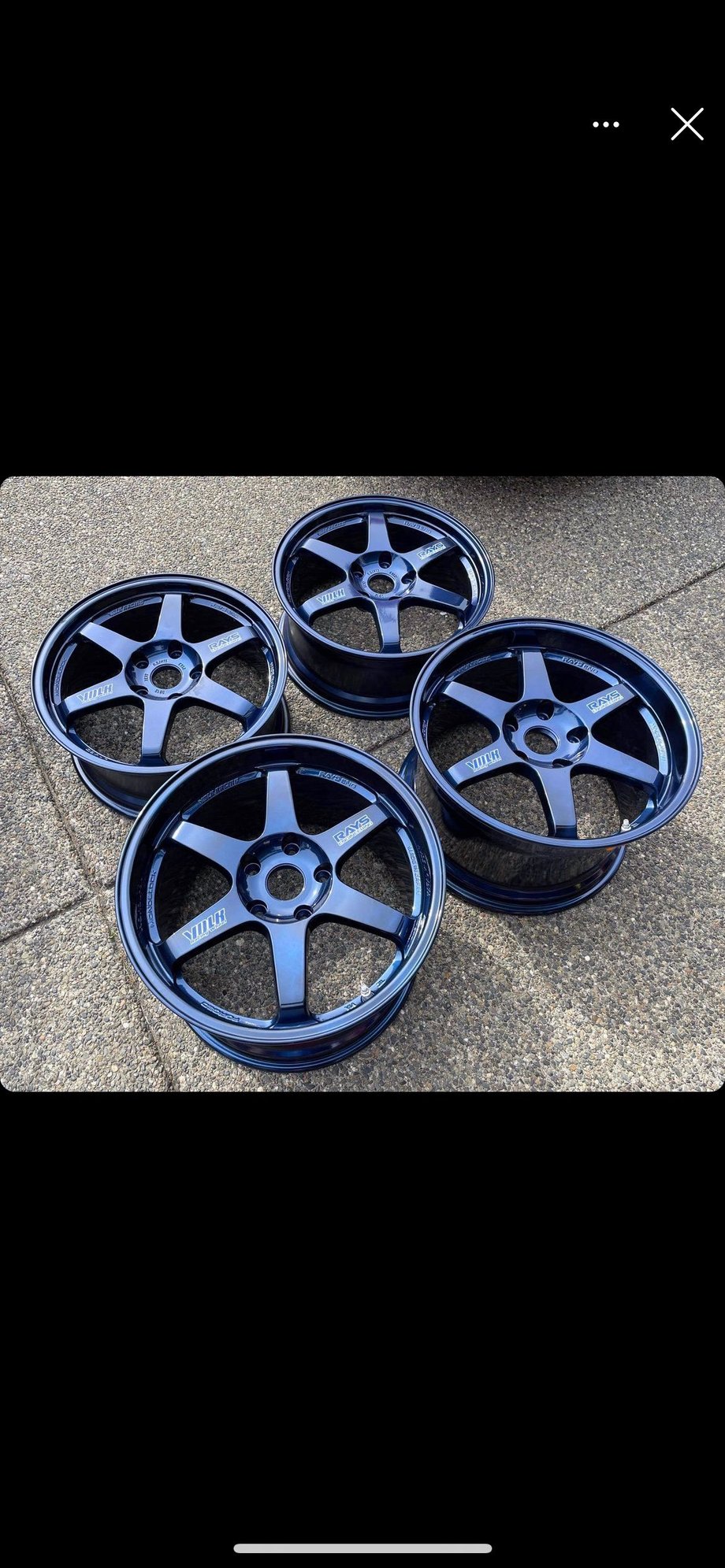 Wheels and Tires/Axles - VOLK te37 MAG Blue 997 narrow body - Used - Flanders, NJ 7836, United States