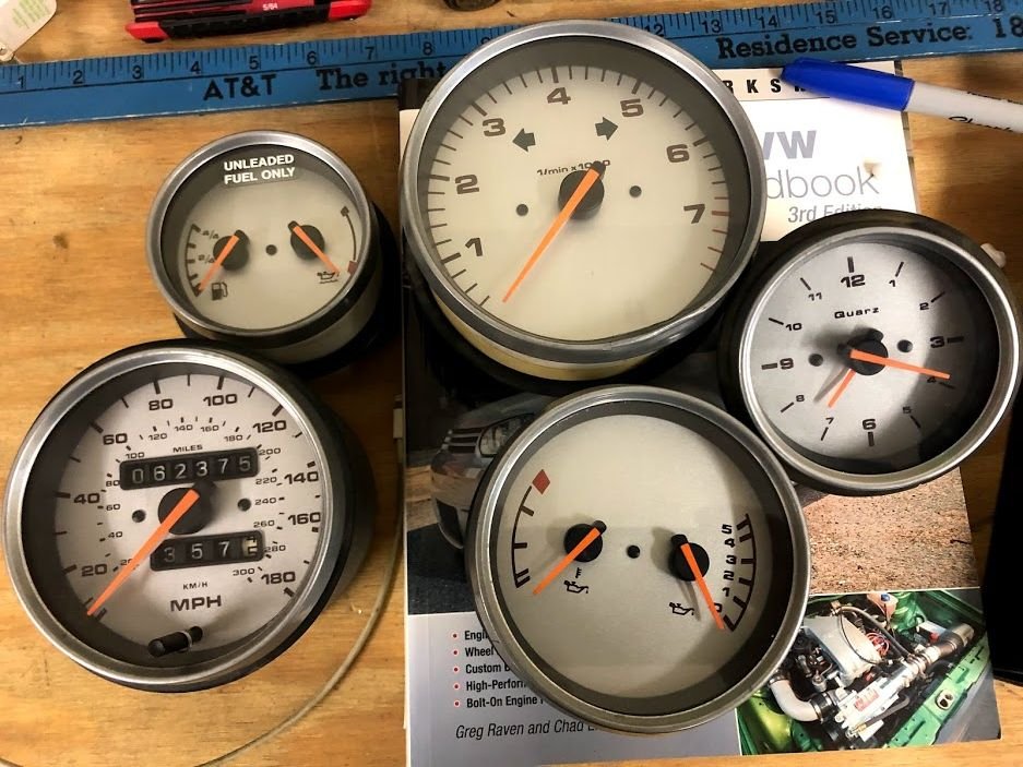 Porsche 911 993 Gauge Set 9598 Tachometer Speedometer Clock Matched Gauges SILVER! Rennlist
